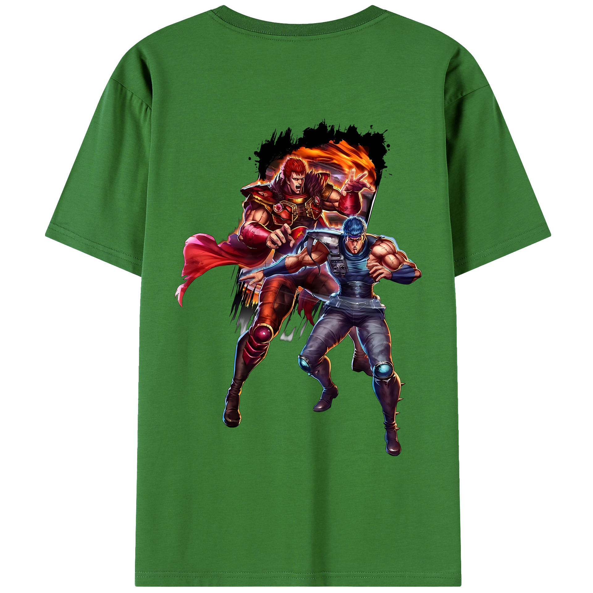 （画像用） 北斗の拳 Fist of the North Star レディース半袖Tシャツ(バックプリント)